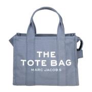 Marc Jacobs Blå Canvas Handväska med Logotyper Blue, Dam