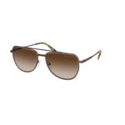 Michael Kors Gradient Brown Frame Solglasögon Gray, Unisex