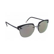 Silhouette Accent Shades Solglasögon med Spegellinser Black, Unisex