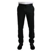 Dolce & Gabbana Straight Trousers Black, Herr