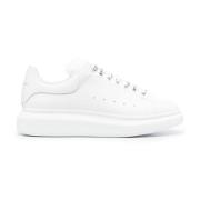 Alexander McQueen Vita Läder Oversize Sneakers White, Herr