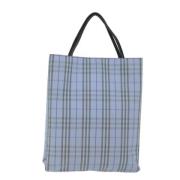 Burberry Vintage Pre-owned Canvas totevskor Blue, Dam