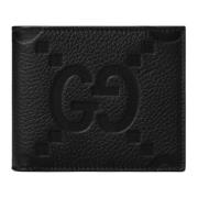 Gucci Läderplånbok med Jumbo GG-logotyp Black, Herr