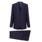 Dolce & Gabbana Blå Prince of Wales Check Suit Blue, Herr