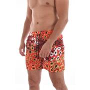 Cavalli Class Djurmönstrade Badshorts - Orange Multicolor, Herr