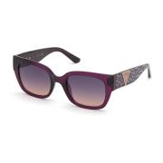 Guess Stiliga solglasögon med violetta linser Multicolor, Dam