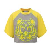 Kenzo Beskuren T -Skjorta Yellow, Dam