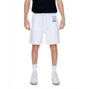Love Moschino Vita sportiga shorts med logotyp White, Herr