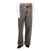 Y/Project Lager Midjeband Jeans Gray, Dam