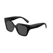 Dolce & Gabbana Svarta solglasögon med mörkgrå linser Black, Unisex