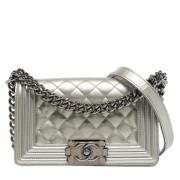 Chanel Vintage Pre-owned Laeder axelremsvskor Gray, Dam