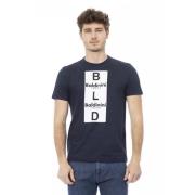 Baldinini Trend Blå Bomull T-shirt Blue, Herr