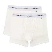 Amiri Vit Logo Brief Underkläder Aw24 White, Herr