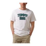 Tommy Jeans Varsity Sport Tee White, Herr