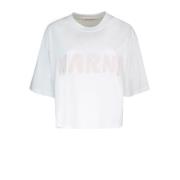Marni Ekologisk Bomull T-shirt Vit White, Dam