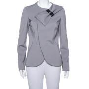 Armani Pre-owned Pre-owned Stickat ytterklder Gray, Dam