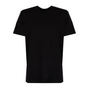 Les Hommes Elegant Rund Hals T-shirt Black, Herr