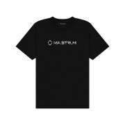 Ma.strum Cracked Logo T-Shirt Jet Black Black, Herr