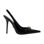 Versace Svarta Pumps med Medusa Båge Black, Dam