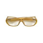 Dior Vintage Pre-owned Acetat solglasgon Yellow, Dam