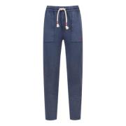 MC2 Saint Barth Blå Sweatpants Elastisk Midja Regular Fit Blue, Herr