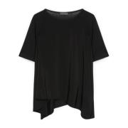 Elena Mirò Asymmetrisk Glamour T-shirt Black, Dam