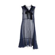 Chloé Pre-owned Pre-owned Polyester klnningar Blue, Dam