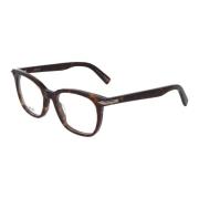 Dior Fyrkantig ram glasögon Svart Kostym Brown, Unisex