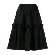 Yves Saint Laurent Vintage Pre-owned Bomull nederdelar Black, Dam