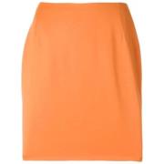 Versace Pre-owned Pre-owned Ylle nederdelar Orange, Dam
