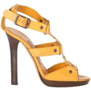 Jimmy Choo Pre-owned Pre-owned Laeder sandaler Yellow, Dam