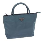 Prada Vintage Pre-owned Nylon prada-vskor Blue, Dam