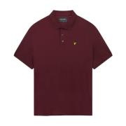 Lyle & Scott Ekologisk Polo Skjorta Klassisk Stil Red, Herr