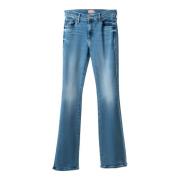 Mother Lyxiga Down Low Weekender Jeans Blue, Dam