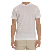 Tagliatore Vit Merceriserad Bomull T-shirt Polo White, Herr