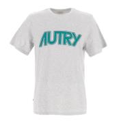 Autry Logo T-Shirt Gray, Herr