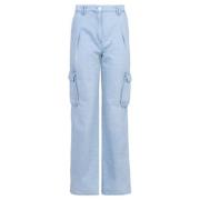 IRO Cargo Jeans i Lila Blå Blue, Dam