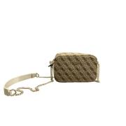 Guess Metall Front Dragkedja Väska Jacquard Multicolor, Dam