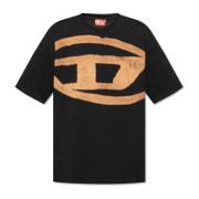 Diesel T-shirt `T-Boxt-Bleach` Black, Herr