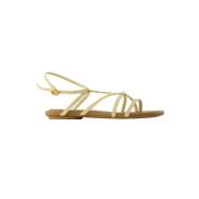 Jacquemus Laeder sandaler Beige, Dam