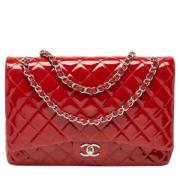 Chanel Vintage Pre-owned Laeder axelremsvskor Red, Dam