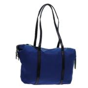 Prada Vintage Pre-owned Nylon prada-vskor Blue, Dam