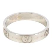 Gucci Vintage Pre-owned Vitt guld ringar Gray, Dam