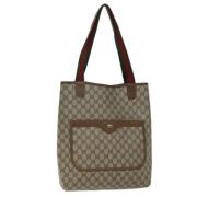 Gucci Vintage Pre-owned Canvas totevskor Beige, Dam