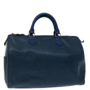 Louis Vuitton Vintage Pre-owned Laeder louis-vuitton-vskor Blue, Dam