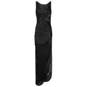 Blumarine Devore Croc Klänning Black, Dam