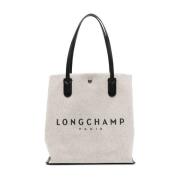 Longchamp Essential Toile Väska Gray, Dam