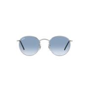Ray-Ban Rund Metall x The Ones Polarized Blue, Herr
