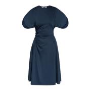 Victoria Beckham Draped Klänning Blue, Dam