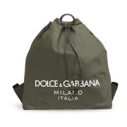 Dolce & Gabbana Ryggsäck med logotyp Green, Herr